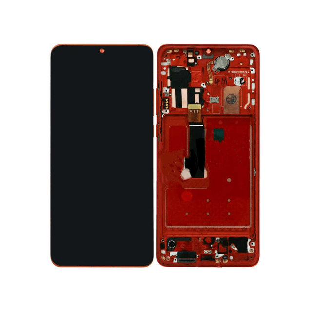 Ecran Tactile avec Châssis Huawei P30 Pro/P30 Pro New Edition Rouge