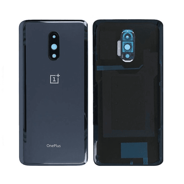 Cache Arrière Premium OnePlus 7 Pro Noir Gris Miroir