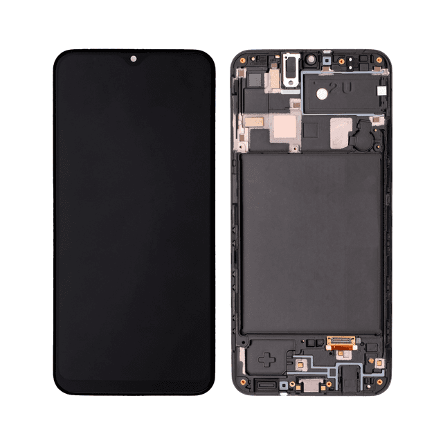 Ecran Tactile avec Châssis Samsung Galaxy A20 A205 OLED Noir