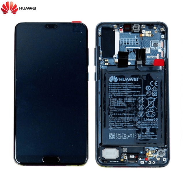 Bloc Écran Complet avec Châssis et Batterie Original Huawei P20 Pro 02351WTU Twilight