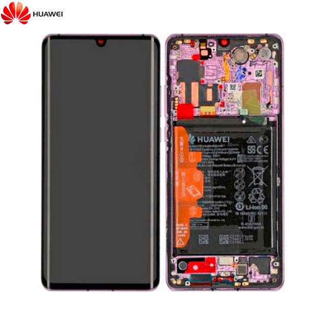 Bloc Écran Complet avec Châssis et Batterie Original Huawei P30 Pro/P30 Pro New Edition 02353DGM Lavander