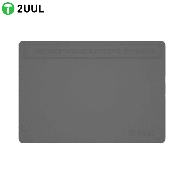 Tapis de Réparation Silicone à Isolation Thermique 2UUL Anti Poussière Gris