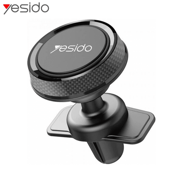 Support Smartphone Magnétique pour Voiture Yesido C61 (Grille d'Aération) Noir
