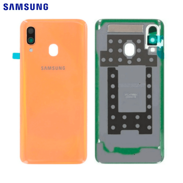 Cache Arrière Original Samsung Galaxy A40 A405 GH82-19406D Corail
