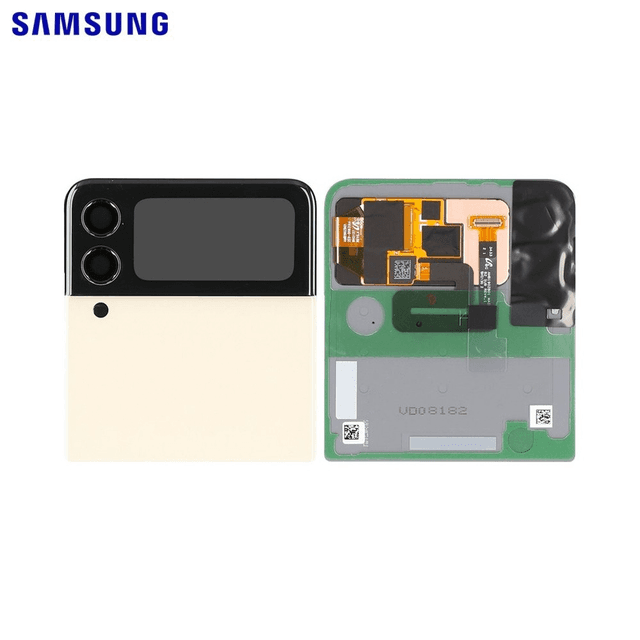 Cache Arrière Original Samsung Galaxy Z Flip 3 5G F711 GH97-26773B (Supérieur) Crème