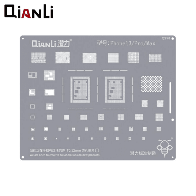 Pochoir Rebillage Bumblebee QianLi QS161 pour iPhone 13/Mini/Pro/Pro Max