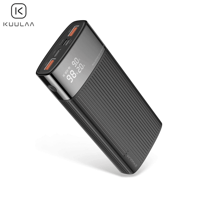 Batterie Externe Power Bank Kuulaa KL-YD08 QC3.0 + PD3.0 20000mAh Noir