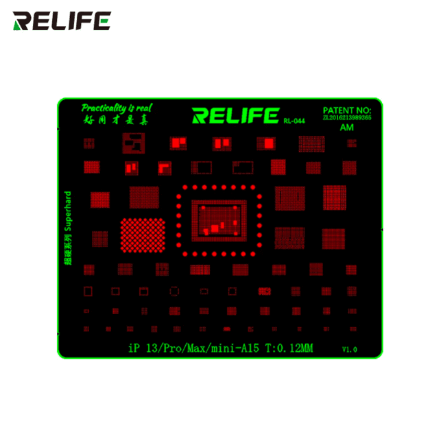 Pochoir de Rebillage Relife RL-044 A15 pour IPhone 13 Series