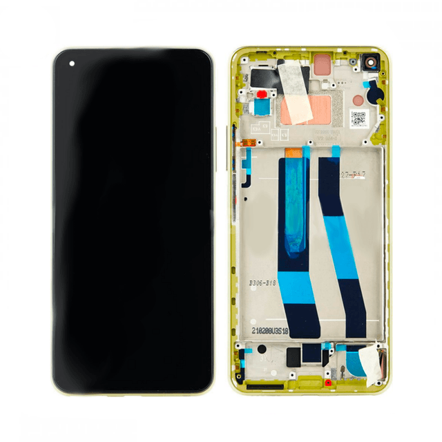 Ecran Tactile avec Châssis Xiaomi Mi 11 Lite 5G Jaune Citron