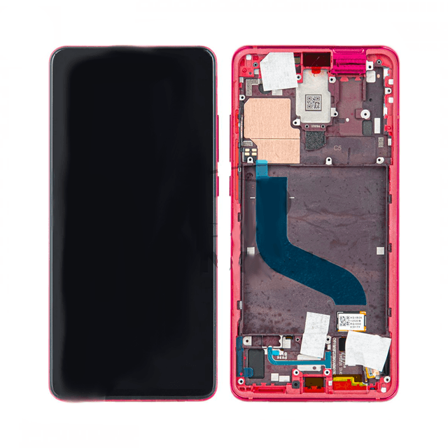 Ecran Tactile avec Châssis Xiaomi Mi 9T/Mi 9T Pro Rouge