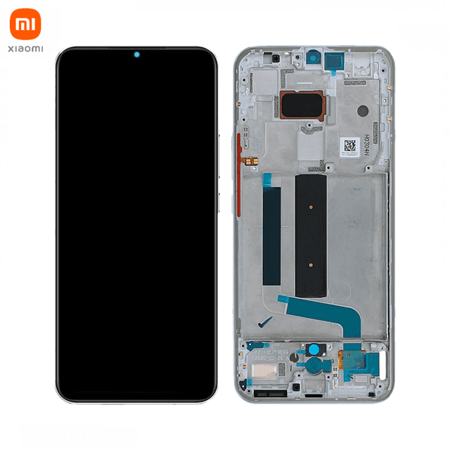 Ecran Tactile Original Xiaomi Mi 10 Lite 5G 56000500J900 Blanc Céleste