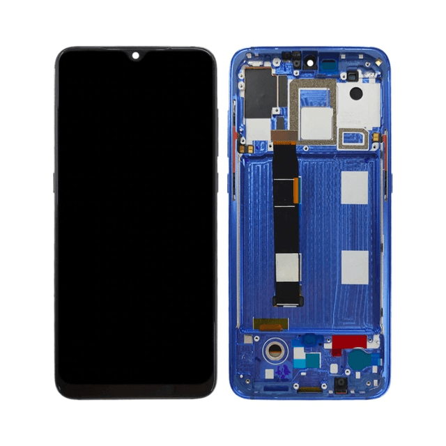 Ecran Tactile avec Châssis Xiaomi Mi 9 Bleu