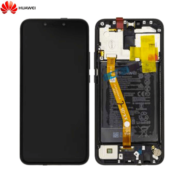 Bloc Écran Complet avec Châssis et Batterie Original Huawei Mate 20 Lite 02352DFF 02352DKK 02352GTW Noir