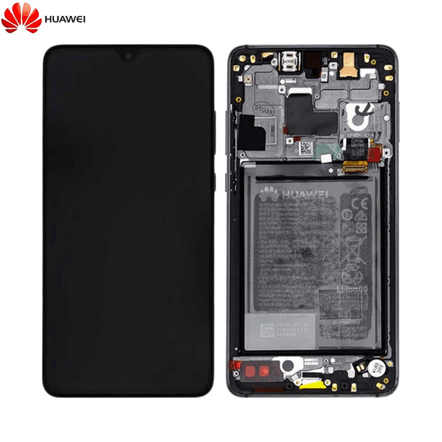 Bloc Écran Complet avec Châssis et Batterie Original Huawei Mate 20 02352ETG Noir