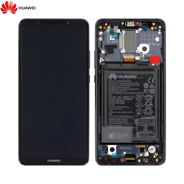 Bloc Écran Complet avec Châssis et Batterie Original Huawei Mate 10 Pro 02351RVN Gris