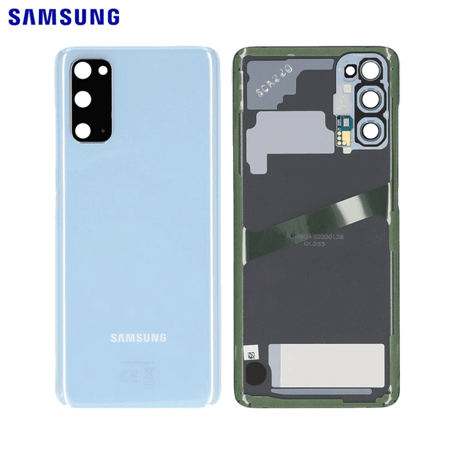 Cache Arrière Original Samsung Galaxy S20 G980/Galaxy S20 5G G981 GH82-22068D Bleu