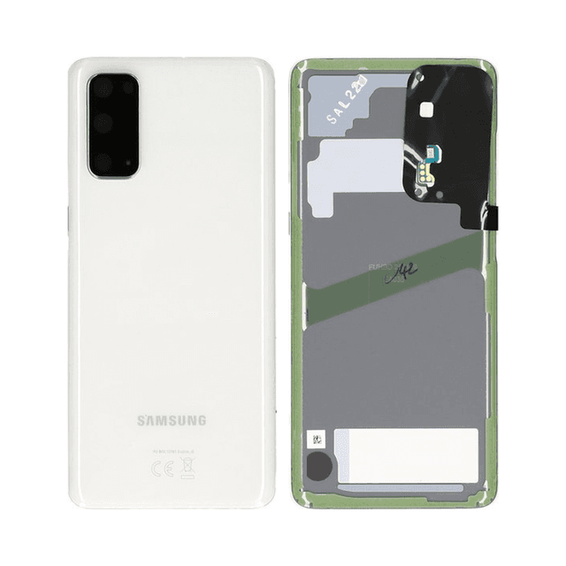 Cache Arrière Premium Samsung Galaxy S20 G980/Galaxy S20 5G G981 Blanc