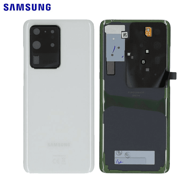 Cache Arrière Original Samsung Galaxy S20 Ultra G988 GH82-22217C Cloud White