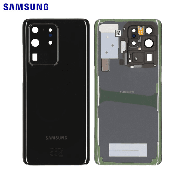 Cache Arrière Original Samsung Galaxy S20 Ultra G988 GH82-22217A Noir Cosmique
