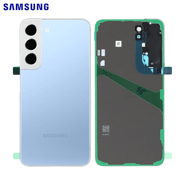 Cache Arrière Original Samsung Galaxy S22 Plus S906 GH82-27444H GH82-27445H Bleu Ciel