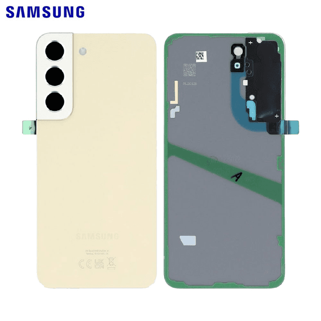 Cache Arrière Original Samsung Galaxy S22 S901 GH82-27434F GH82-27435F Crème