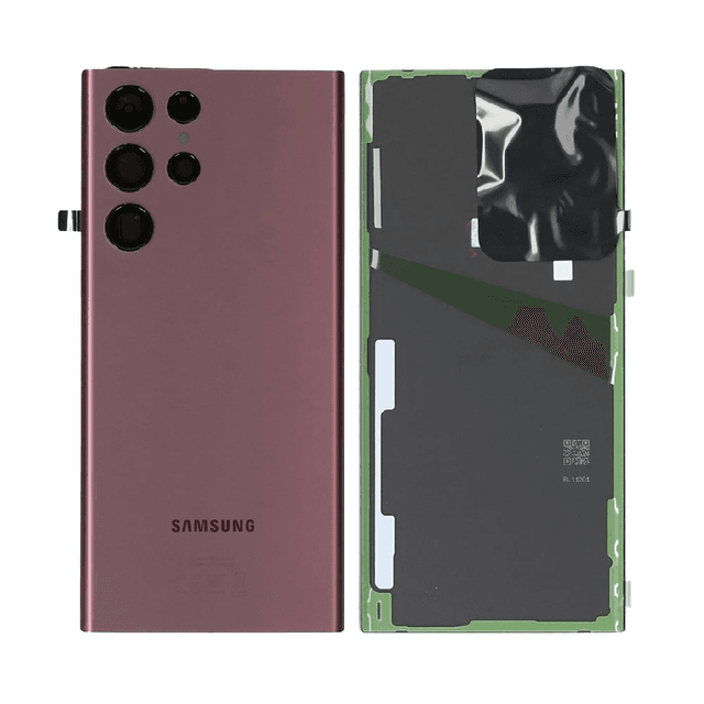 Cache Arrière Premium Samsung Galaxy S22 Ultra S908 Bordeaux