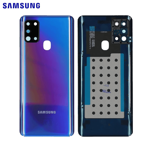 Cache Arrière Original Samsung Galaxy A21S A217F GH82-22780C Bleu Prism