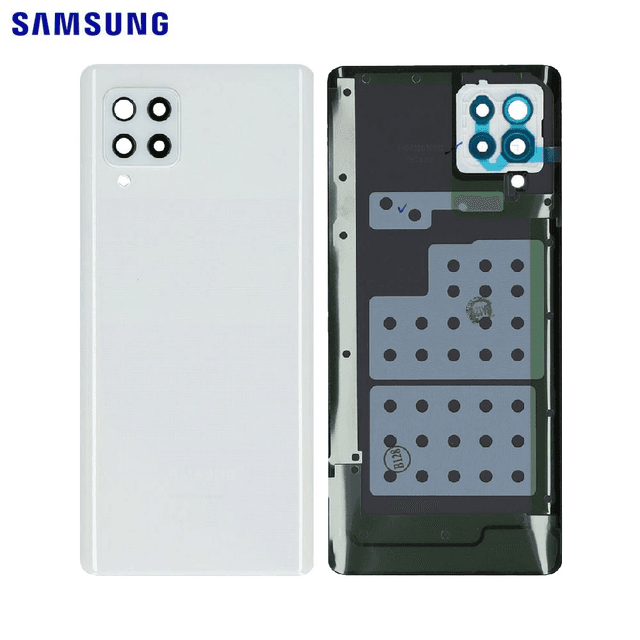 Cache Arrière Original Samsung Galaxy A42 5G A426 GH82-24378B Blanc Prismatique