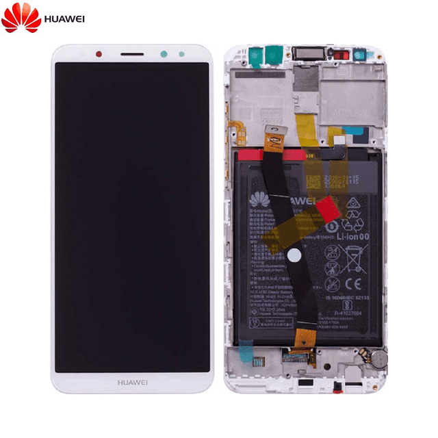 Bloc Écran Complet avec Châssis et Batterie Original Huawei Mate 10 Lite 02351QEY 02351QXU Blanc