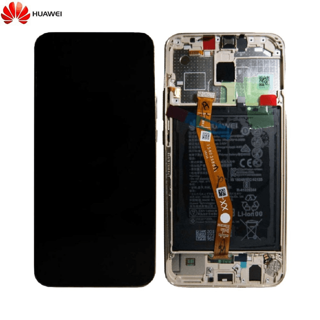 Bloc Écran Complet avec Châssis et Batterie Original Huawei Mate 20 Lite 02352DKN 02352GTV Or