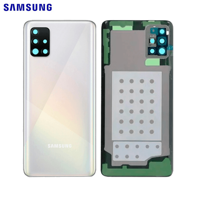 Cache Arrière Original Samsung Galaxy A51 A515 GH82-21653A Blanc Prism