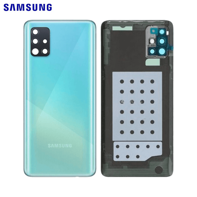 Cache Arrière Original Samsung Galaxy A51 A515 GH82-21653C Bleu Prism