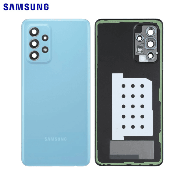 Cache Arrière Original Samsung Galaxy A52 5G A526/Galaxy A52 4G A525 GH82-25225B GH82-25227B Awesome Blue