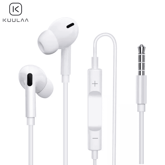 Écouteurs Filaires Jack 3.5mm Kuulaa KL-O84 Blanc