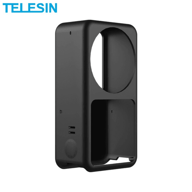 Coque Silicone TELESIN OA-SCE-001 pour DJI Action 2 Dual-Screen Combo Noir