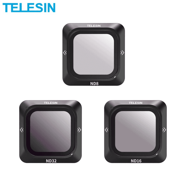 Kit de Filtre Lentille TELESIN OA-FLT-003 pour DJI Action 2 (ND8 + ND16 + ND32)