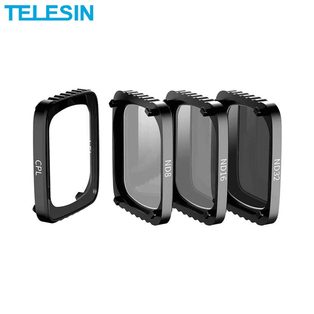 Kit de Filtre Lentille TELESIN DJ-FLT-002 pour Drone DJI Air 2S (ND8 + ND16 + ND32)