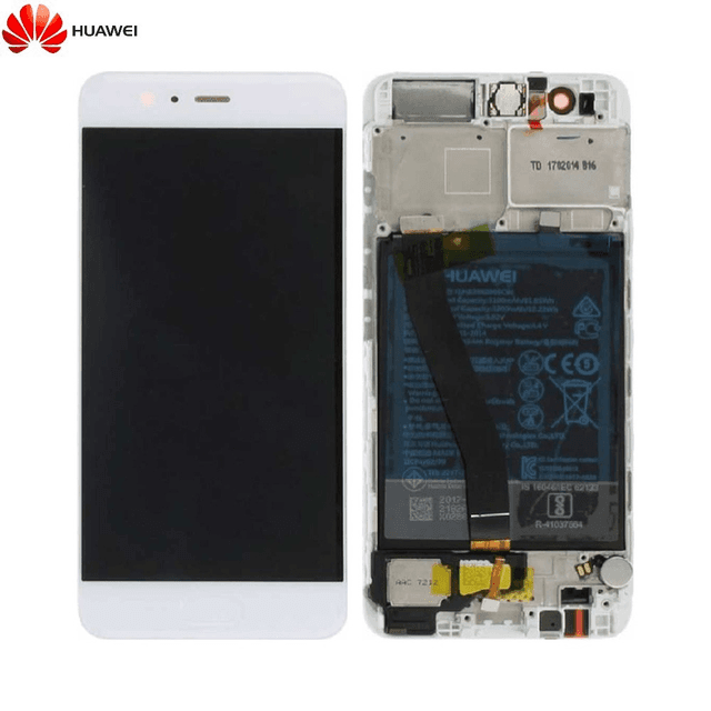 Bloc Écran Complet avec Châssis et Batterie Original Huawei P10 02351DJF Or