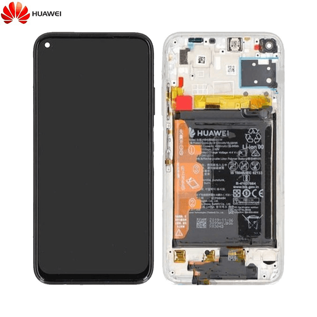 Bloc Écran Complet avec Châssis et Batterie Original Huawei P40 Lite 02353KFV Sakura Pink