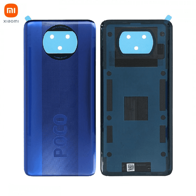 Cache Arrière Original Xiaomi Poco X3 NFC 55050000H46D Bleu Mer