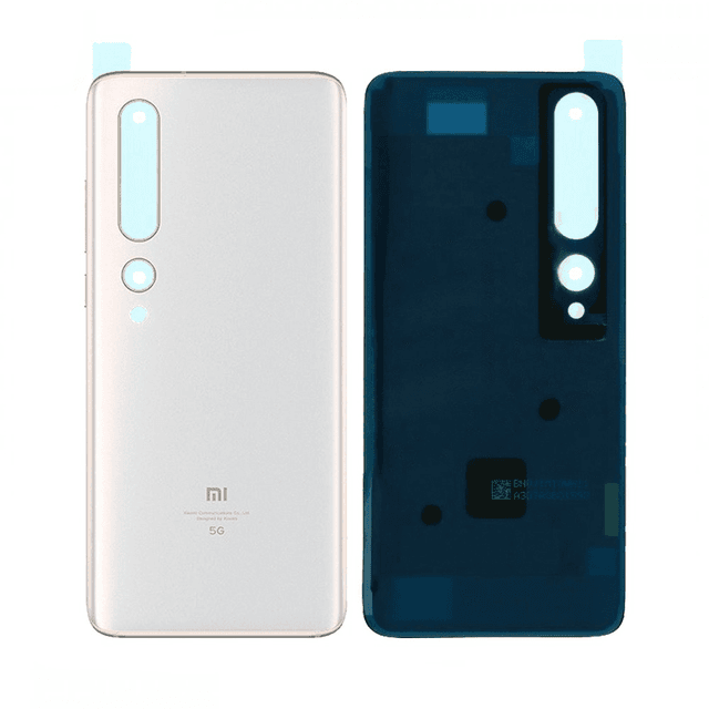 Cache Arrière Premium Xiaomi Mi 10 Pro Blanc Alpin