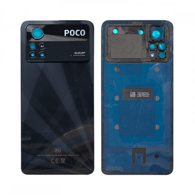 Cache Arrière Premium Xiaomi Poco X4 Pro 5G Noir Metal