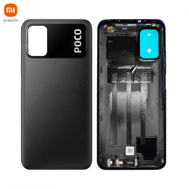 Cache Arrière Original Xiaomi Poco M3 55050000L39X Noir Intense