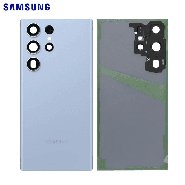Cache Arrière Original Samsung Galaxy S23 Ultra 5G S918 GH82-30400G Bleu Ciel