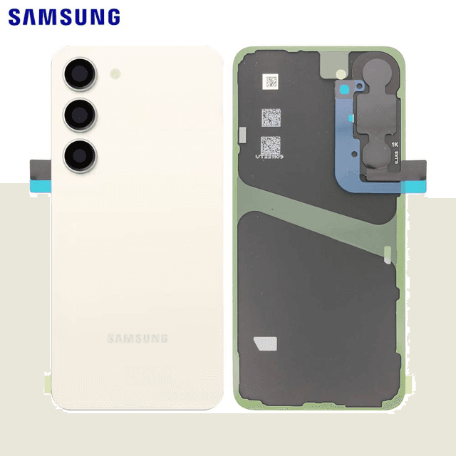 Cache Arrière Original Samsung Galaxy S23 5G S911 GH82-30393B Crème