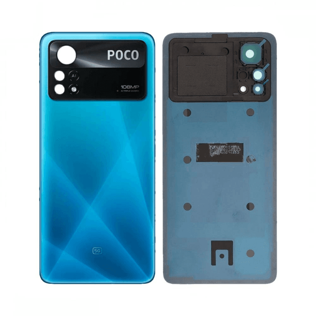 Cache Arrière Premium Xiaomi Poco X4 Pro 5G Bleu Métal