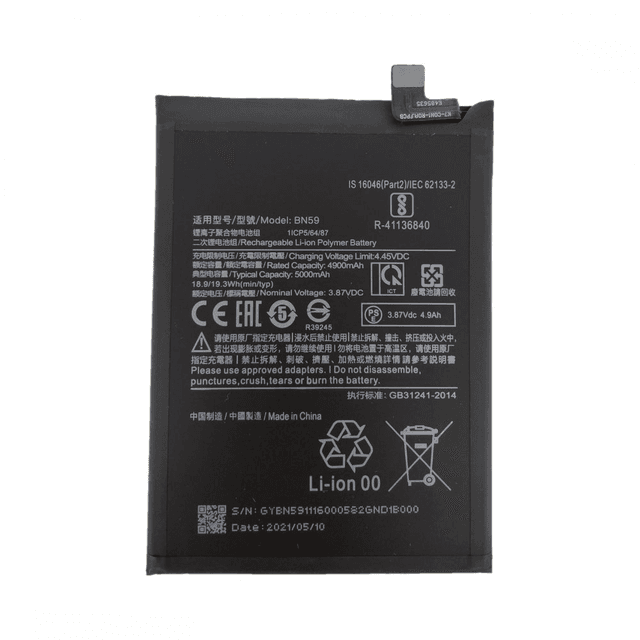 Batterie Premium Xiaomi Redmi Note 10 4G/Redmi Note 10S/Redmi 10/Redmi 10 2022/Poco M5s BN59