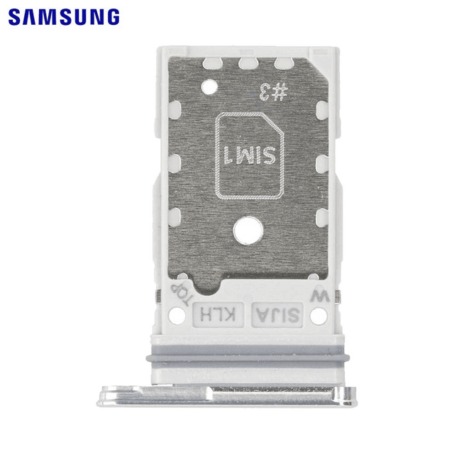 Tiroir SIM Original Samsung Galaxy S22 S901/Galaxy S22 Plus S906 GH98-47086B Blanc
