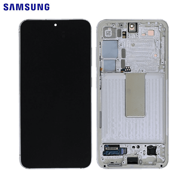 Ecran Tactile Original Samsung Galaxy S23 5G S911 GH82-30480B GH82-30481B GH82-31001B Crème
