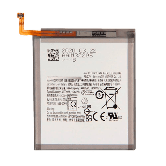 Batterie Premium Samsung Galaxy S20 G980/Galaxy S20 5G G981 EB-BG980ABY